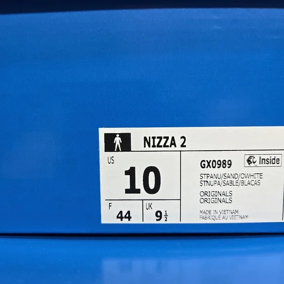 Adidas Men's Nizza 2 Platform GX0989 'Pale Nude' High Top Shoes Size 10 New